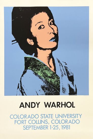 Picture of Andy Warhol Kimiko Powers Vintage 1981 Colorado State University Poster